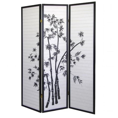 Ore International Ore International R591 3-Panel Room Divider - Bamboo R591